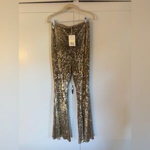 Show Me Your MuMu Golden Sequin Pants